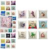 Cute Modern Unicorn Throw Pillow Cover Soft Polyester Cartoon Cushion Case 45x45cm