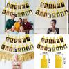 Birthday Golden 60th Photo Commemorate Banner Celebration Event Props Decoration