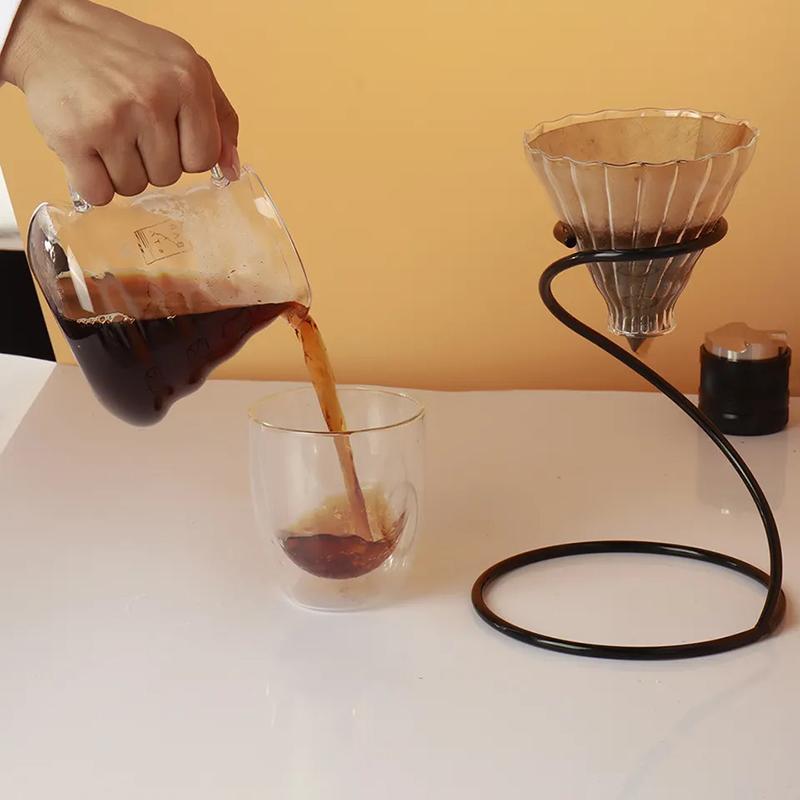 Übergießen Kaffeeregal Kaffeemaschine Tropffilter Tassenregal Ständer Brewer Halter Handtropfhalterung Übergießen Tropfer Maker Tropf