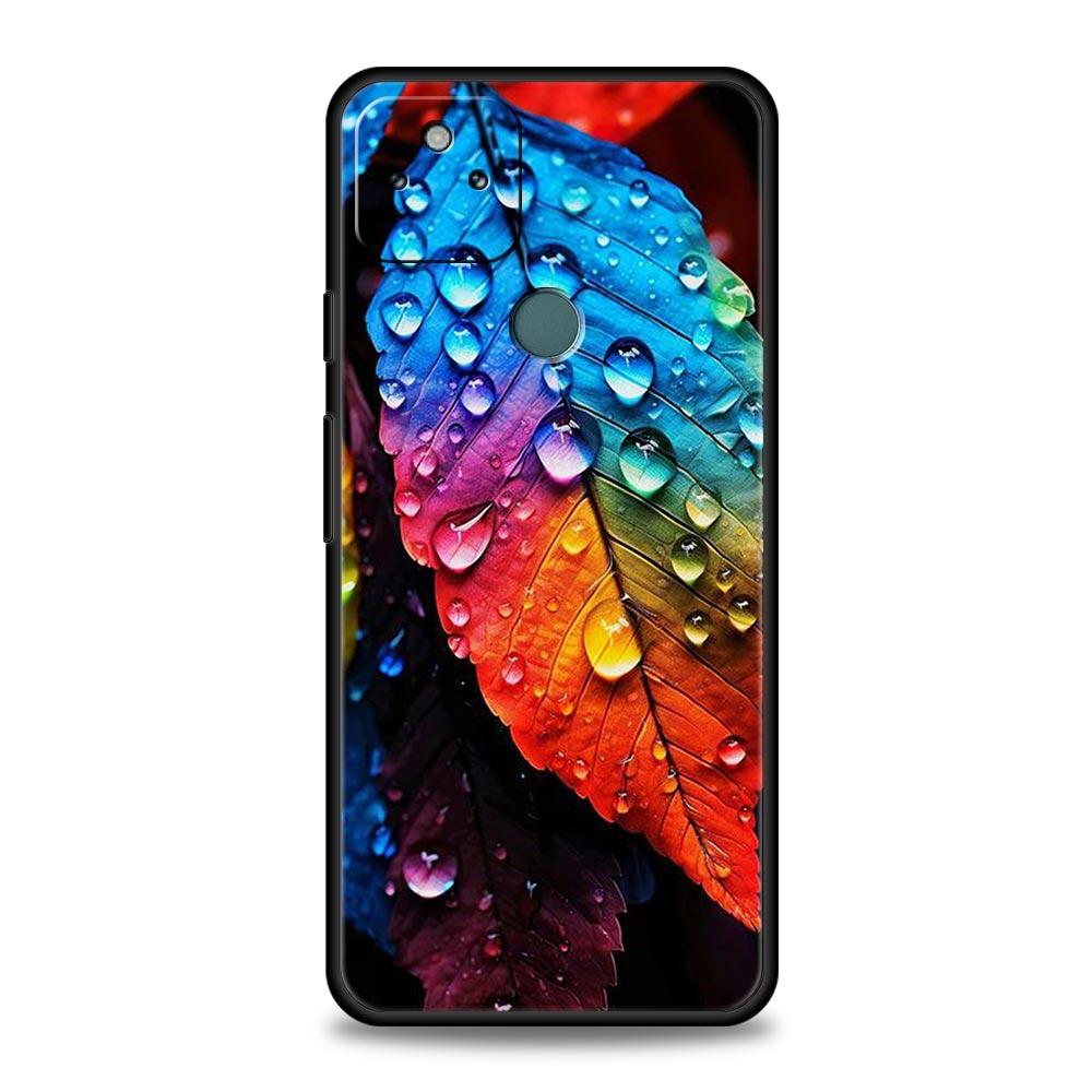 Phone Case Cover for Google Pixel 10 9 8 7 6 7A 6A Pro Shockproof Soft TPU 10 9 Pro XL Shell Capas Fundas Colorful Leaves Coque