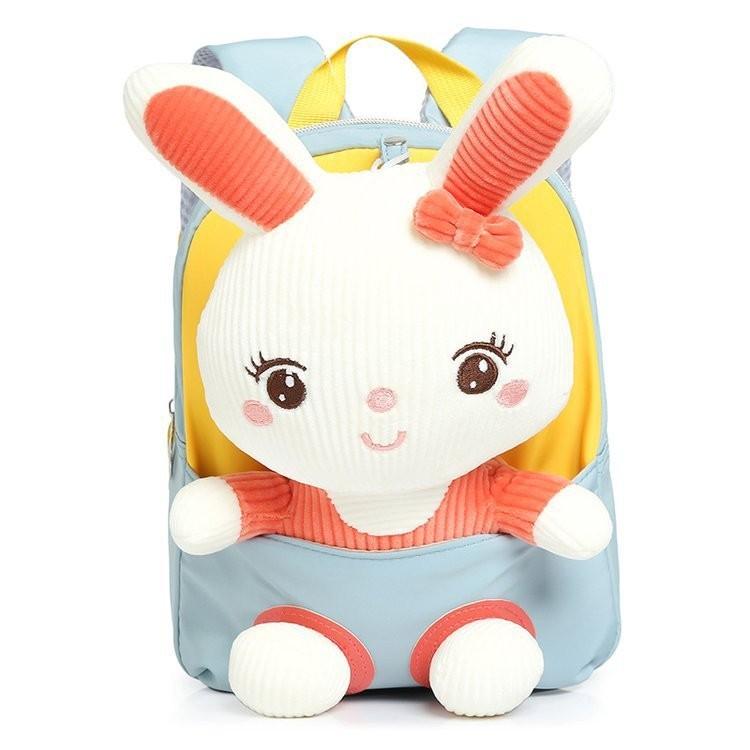Stylish Cute Canvas Toddler Backpack Adorable Bunny Removable For Snacks
