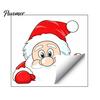 Waterproof Seasonal Window Film Christmas Static Clings, Peeking Santa Reindeer Stickers, Claus Wall Stickers No‑Glue Cartoon Decals for