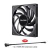 Teucer UT-12015 Ultrathin 15mm Thinckness 12cm Chassis Fan 12V/4Pin PWM FBD Bearing PC Case Cooling Ventilator 1-10pcs with Hub