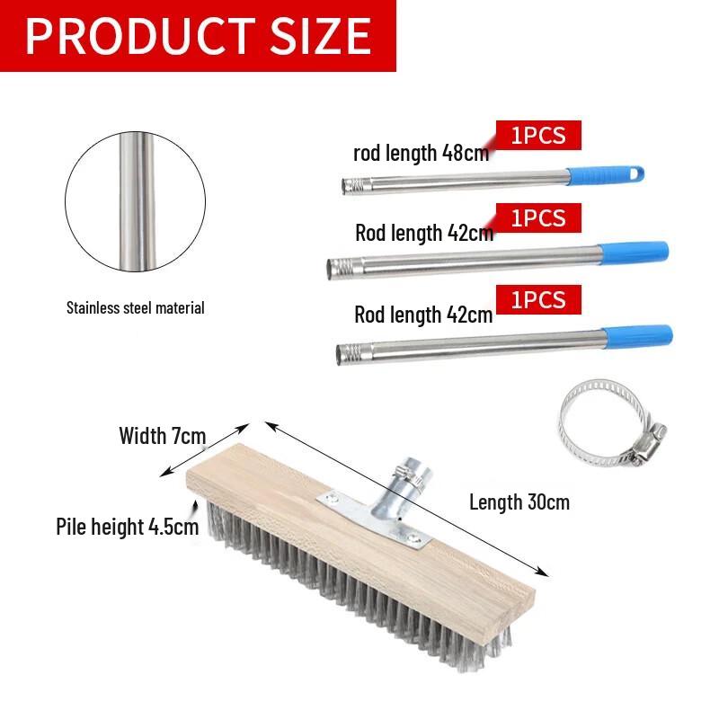 Long Handle Stainless Steel Cleaning Brush
