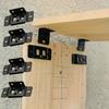 Heavy-Duty L-Shaped Metal Brackets - 90-Degree Angle Joints, Durable Metal Joints for Tables, Shelves, Cabinets