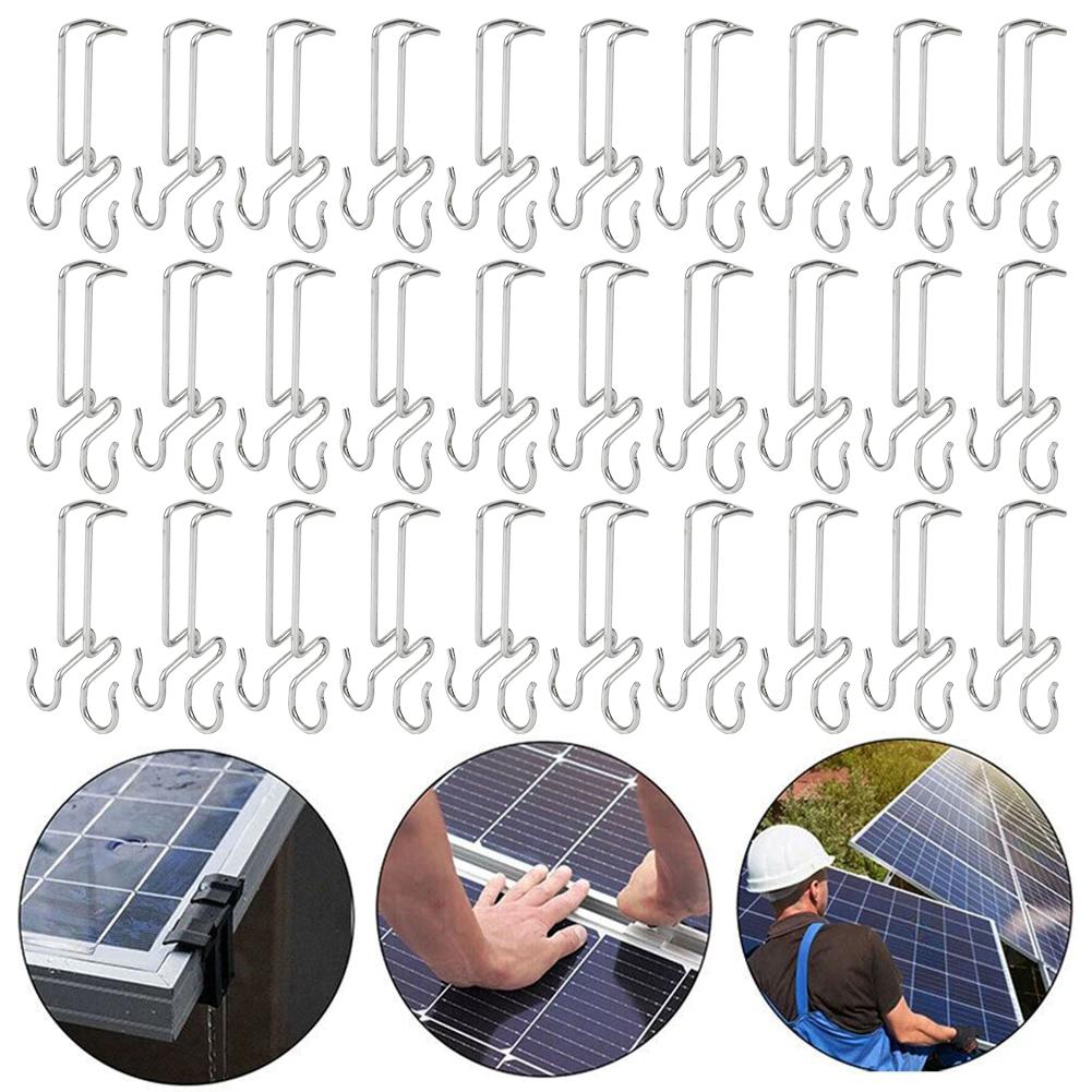 Cable Management Photovoltaic Hook Clip Robust Anti-fall Mechanism Efficient Photovoltaic Installation Tool 30mm