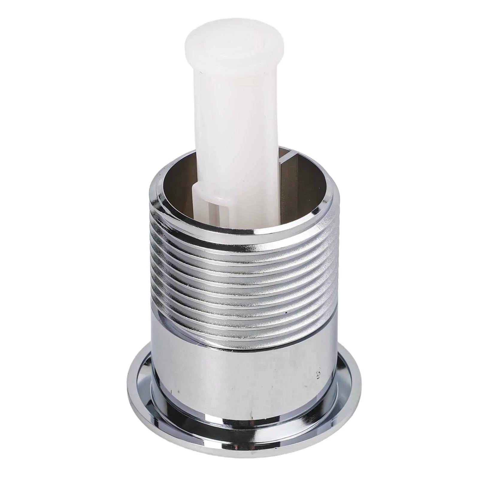 

Chrome Push Button Cistern Button Bathroom Renovation DIY Friendly Modern Finish Round Design User-Friendly 85*48mm China Mainland