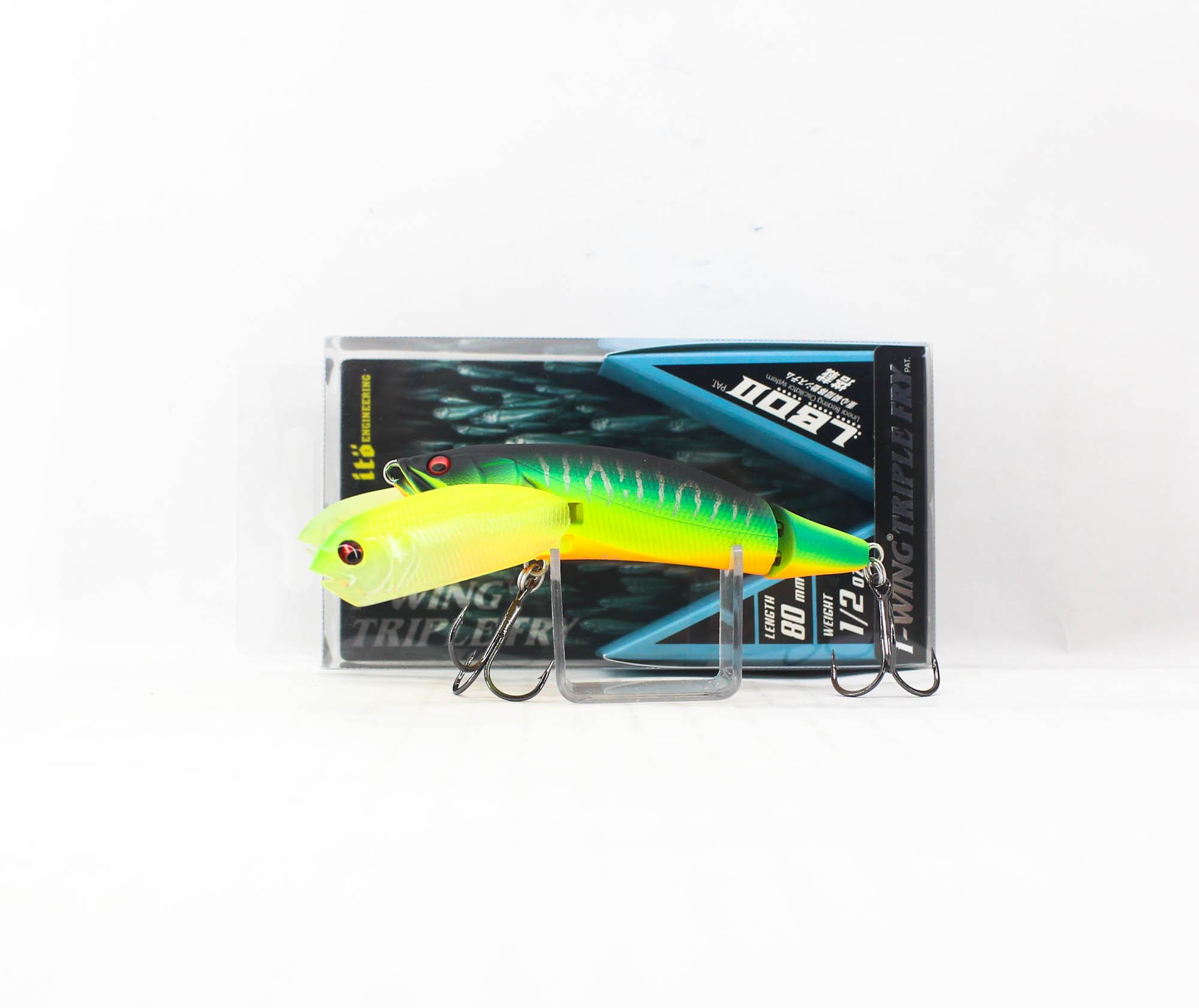 Megabass I-Wing Triple Fry 80 мм 1/2 унции Плавающий воблер Матовый Тигр CT (7675)