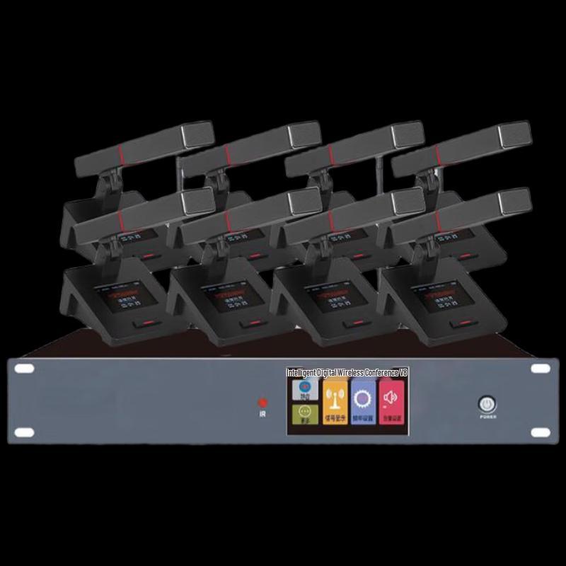 

8-Channel Wireless Desktop Conference Microphone System (CN version)