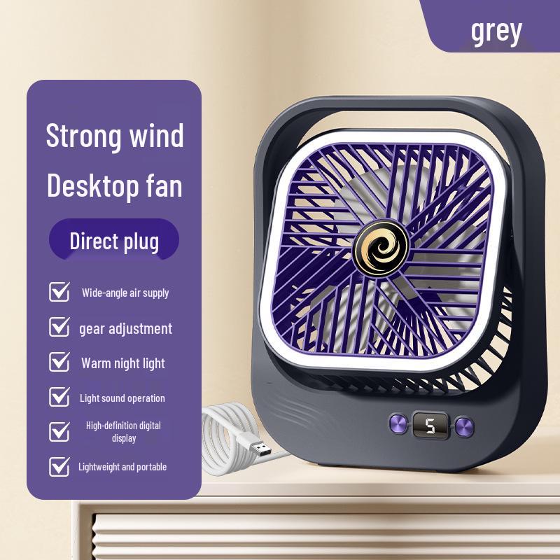 

Portable USB Rechargeable Desk Fan for Dorm and Office 218×173×53.5mm