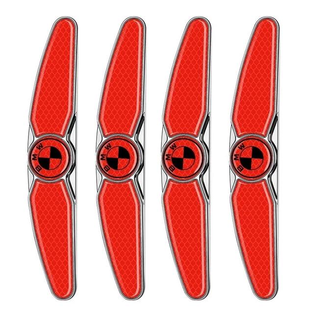 4Pcs Carbon Fiber Car Door Anti-collision Protective Stickers For BMW F30 E60 E46 E90 F10 G30 E36 E30 X1 X3 1 3 5 Series gjsh77