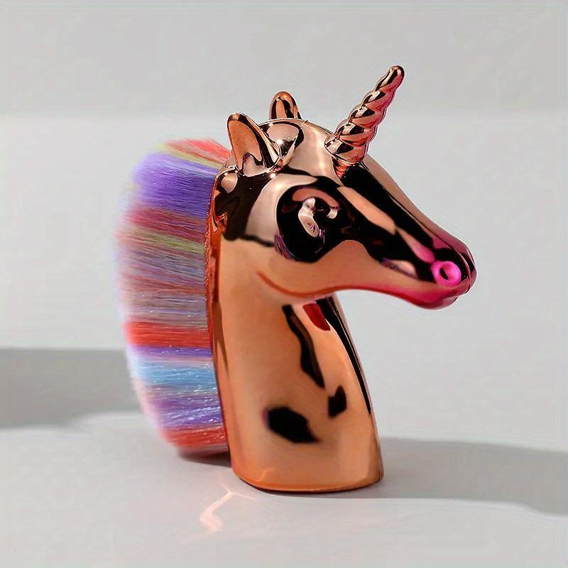Multifunctional Unicorn Nail Art Brush | Makeup Cleaning Tool Single Powder Brush