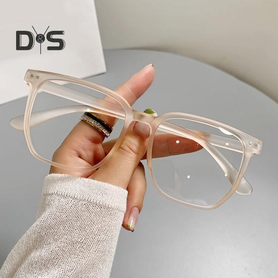 Blue Light Blocking Glasses Unisex Large Frame Clear View Strong Hinge Transparent with Brim Eye Protection Clear Bluelight Glasses Spectacles Eyewear