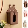 Wall-Mounted Paper Drawer Box Rectangular Towel Storage Box Simple Cartoon Rabbit Tissue Box  Home