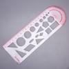 Multi-Function Drawing Ruler Stencil Geometric Plastic Template Rotary Mathematics for Drafting