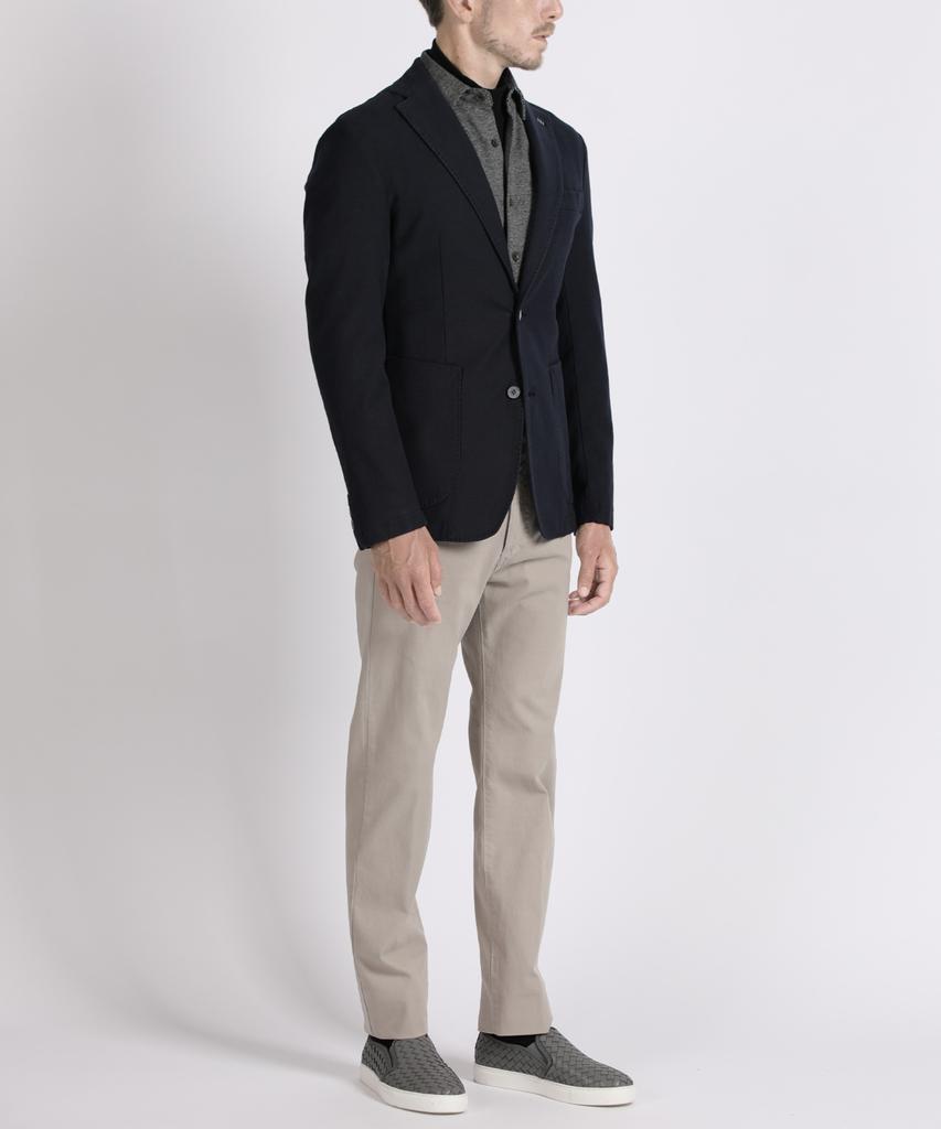 PANICALE Beige Modern Fit Cotton Pants