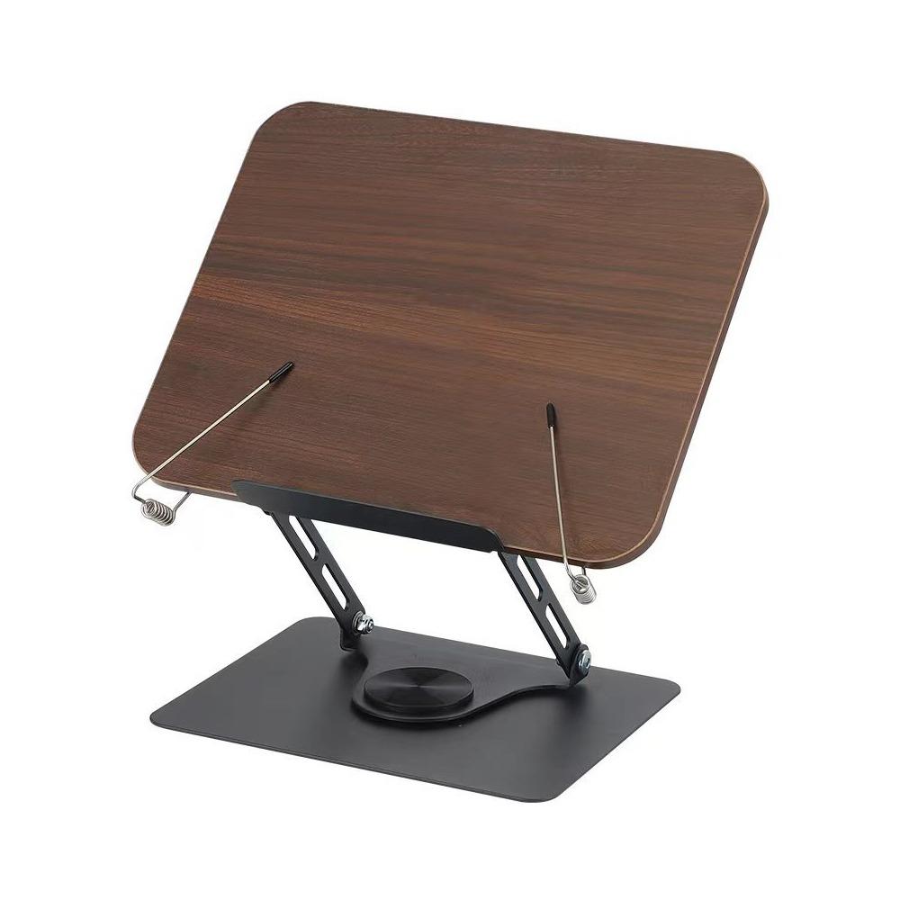 360° Rotating Base Reading Rack Foldable Laptop Holder Multi-Function Book Stand  for Readers