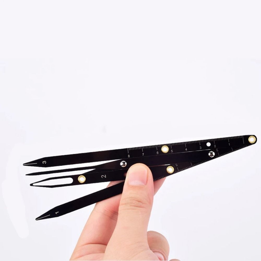 Reusable Eyebrow Caliper Three-Point Positioning Eyebrow Balance Measuring Tool Makeup Tools