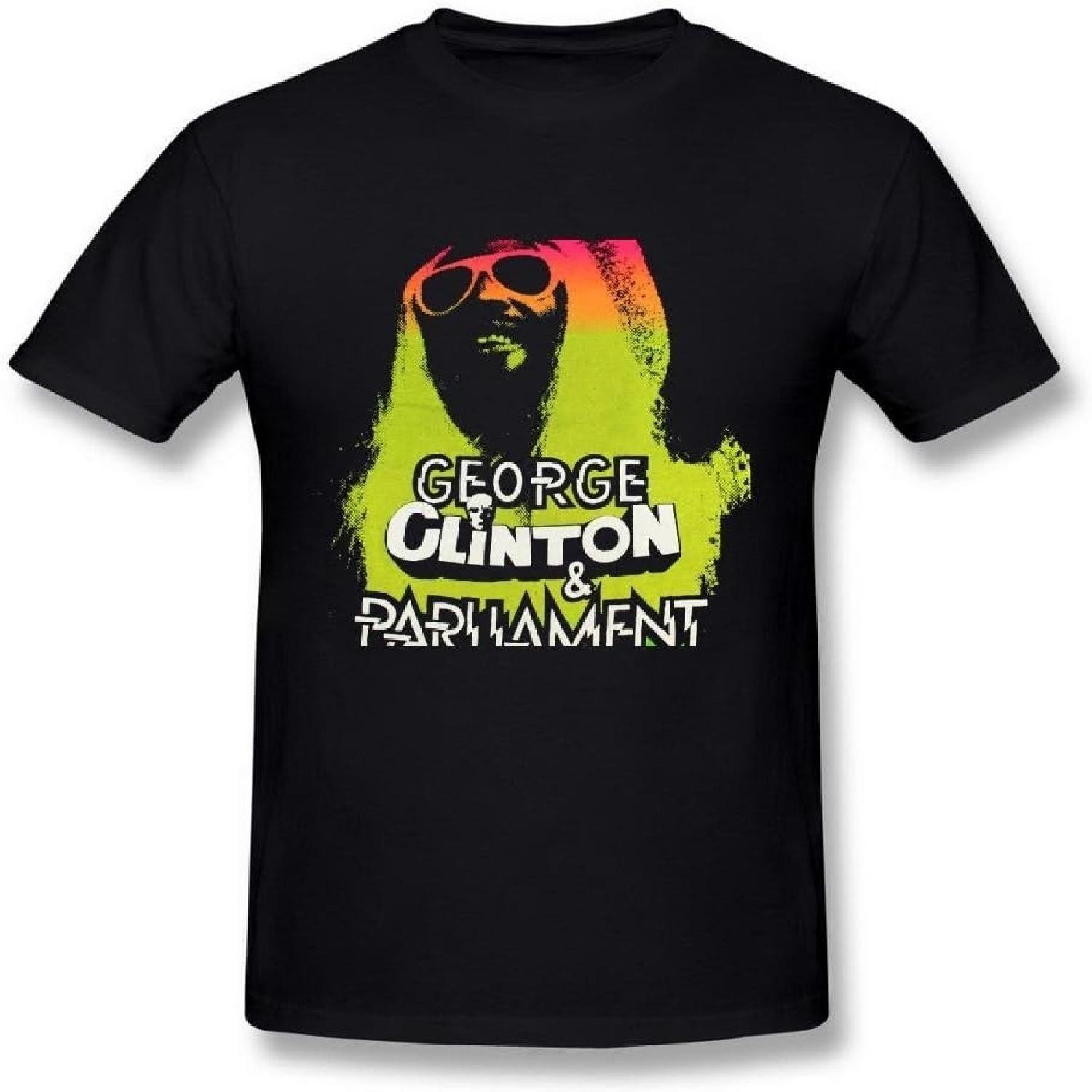 Men s Funkadelic George Clinton Logo Black T Shirt by Maven S