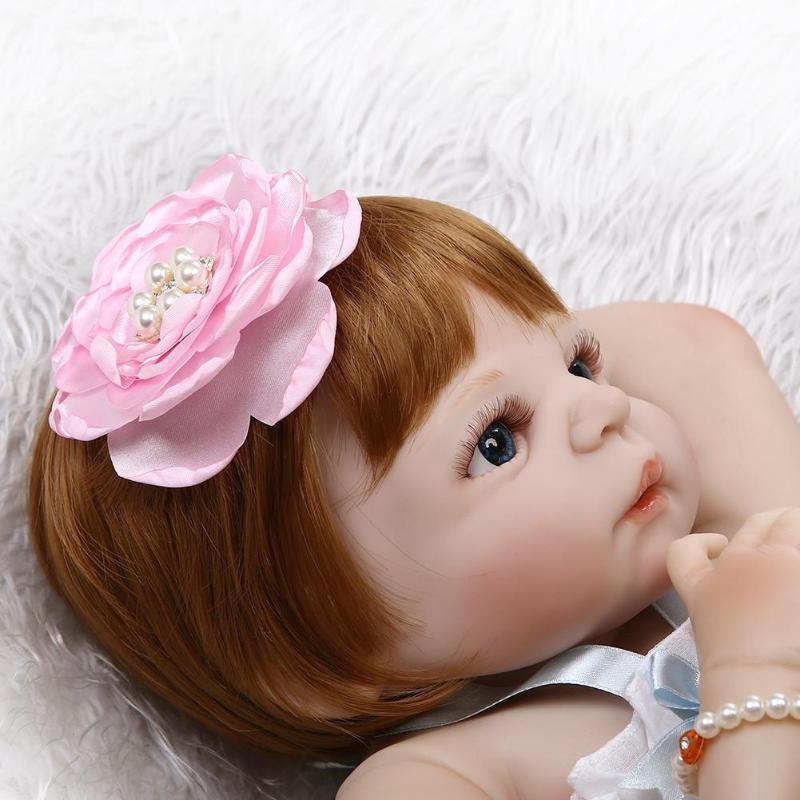 Soft Silicone Simulation Reborn Baby Dolls Artificial Infant Companion Doll