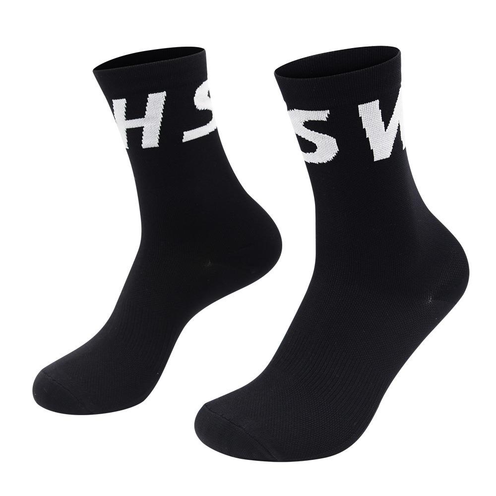 1 Par Andningsbara Sportstrumpor Svettabsorberande Cykelstrumpor Cykelstrumpor Löpning