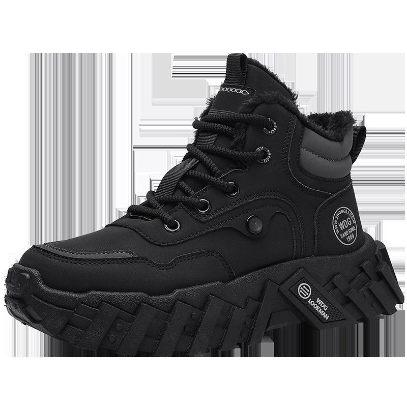 Winter shoes new velvet thickened cold and warm Martin cotton shoes outdoor mountaineering wear-resistant non-slip snow cotton boots
