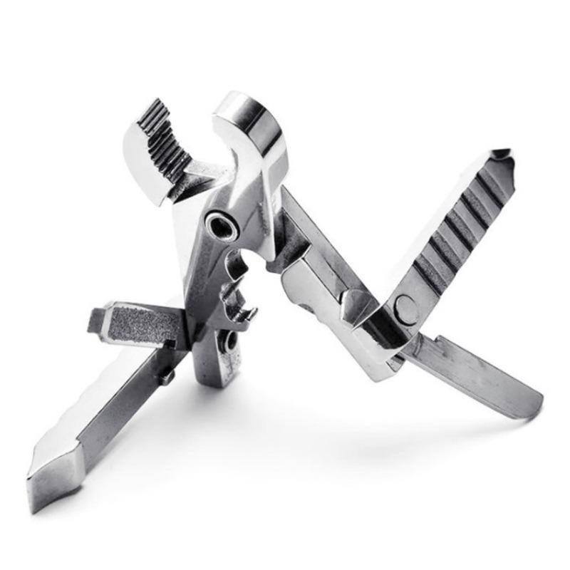 Multi-function Pliers Outdoor EDC Combination Tool Multi-purpose Screwdriver 10-in-1 Pliers with Buckle Bottle Opener