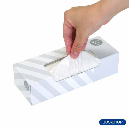 amazing odor-proof bag bos  boss  stripe package/white ll size 60 pieces for processing adult diapers, pet sheets, food waste, etc./for preventing o