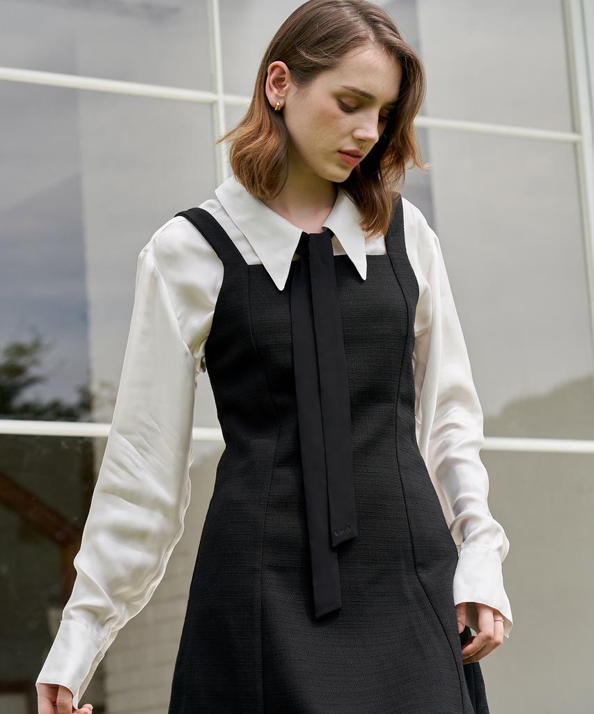 Ramaro Bonita Nate Tweed Dress (Black)