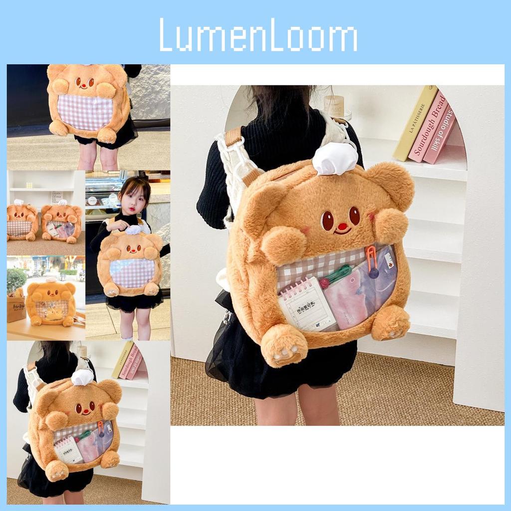 And Soft Cozy Plush Cartoon Backpack In Yellow Perfect For School And Play