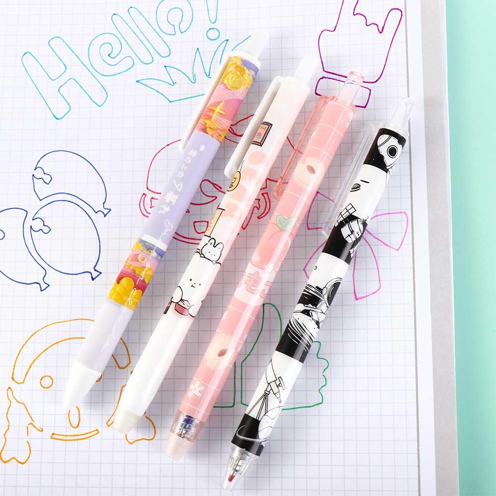 Supplies Kawaii Blue for Kids Cartoons Washable Handle Student Pen Press Pen Erasable Pen Gel Pens