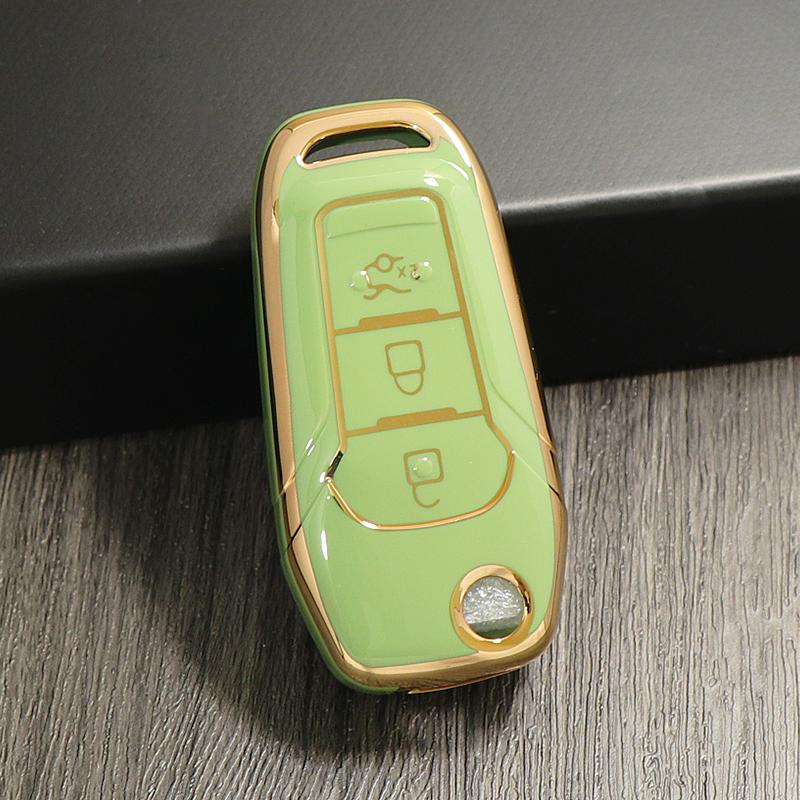 Tpu Flip Car Key Fob Case Cover Shell Fob Keyless Keychain Protector For Ford Ecosport Ranger Everest F-150 F150 F-250 F-350