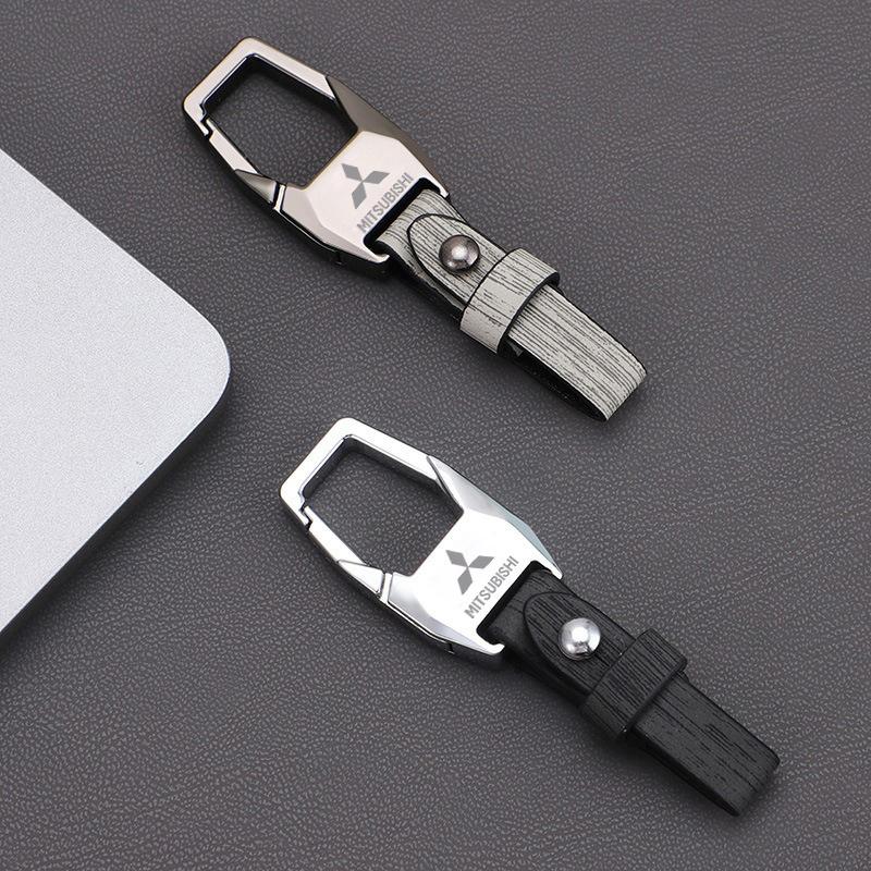 Car Woven Rope Keychain Metal Gifts Key Rings for Mitsubishi Ralliart Lancer ASX Colt Pajero Outlander Eclipse Delica EVO Galant TX1