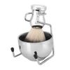Stainless Steel Shaving Brush Beard Brush Holder Stand Soap Bowl Shaving Tool Set38092