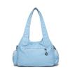 2025 Summer Fashion Blue Shoulder Bags For Women Small Shopper Bag Solid Color Soft Leather Crossbody Handbag Lady Travel Tote Bag
