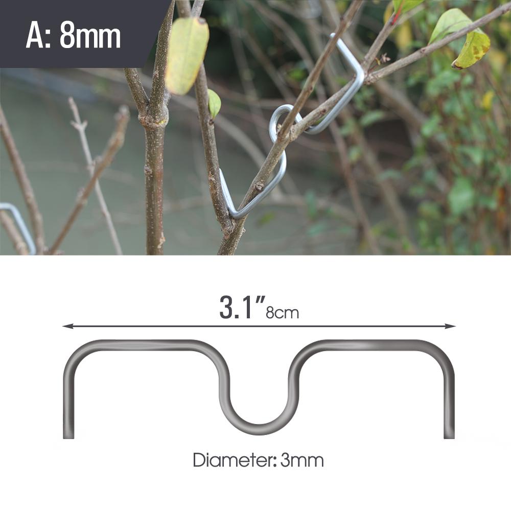 

10 шт. 8/10/13/18 см металлический съемник для подвязывания машины финализатор опора для фруктовых деревьев держатель для веток садовые кашпо фитинги 10Pcs
