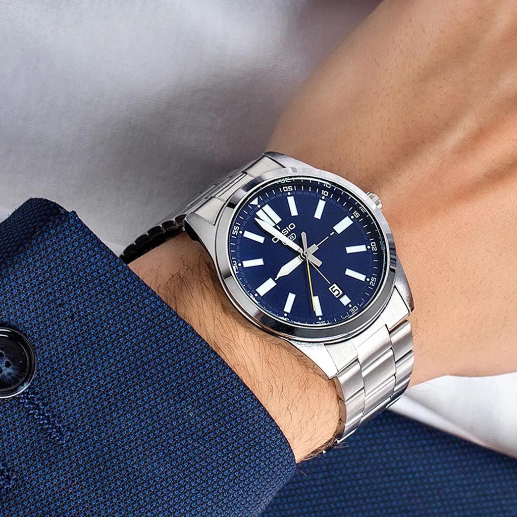 PÁNSKÉ HODINKY CASIO MTP-VD02D-2E (zd217a) + KRABIČKA