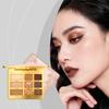 Palette ombretti AMZ a 9 colori, un trucco ombretti multiuso a 9 colori per l'uso quotidiano portatile a feste e riunioni