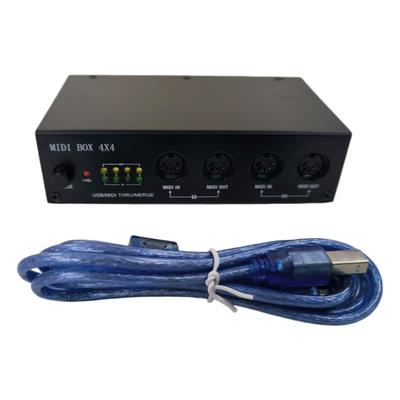 Portable USB Music Editor Box With 4 Inputs And 4 Outputs Easy Setups For Recording And Live Performances Scenarios
