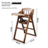 Adjustable Solid Wood High Chair for Babies and Children