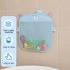 Mesh Holder Toy Storage Net For Bath Time Large-capacity Design Water-draining Mesh Self-adhesive Suction Hooks