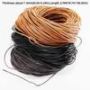 Round Cow Leather Cord 2/5 Meters Bracelet Findings Rope Leather Thong Cord  DIY Jewelry Making
