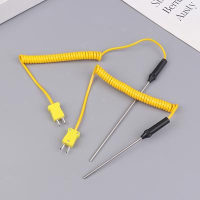 K-Type Thermocouple Sensor -50℃~1200℃ Temperature Probe 100/150/200/300/500mm with Wire Cable for Temperature Controller