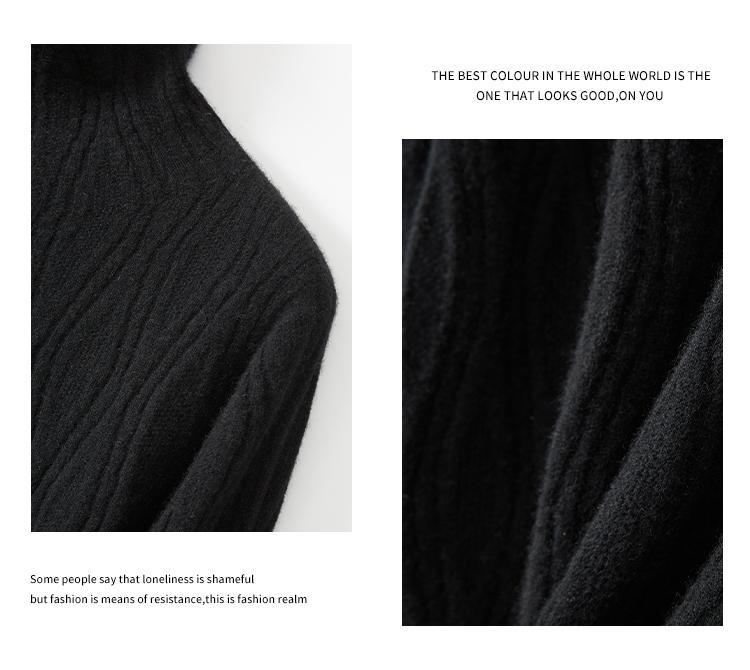 Soft and comfortable warm pullover top [100% cashmere] Autumn cashmere sweater