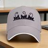 Black Cats Funny Cute Sun Baseball Cap  Summer Stylish Hip Hop Hats For UnisexTeens Kpop Rock Baseball Caps