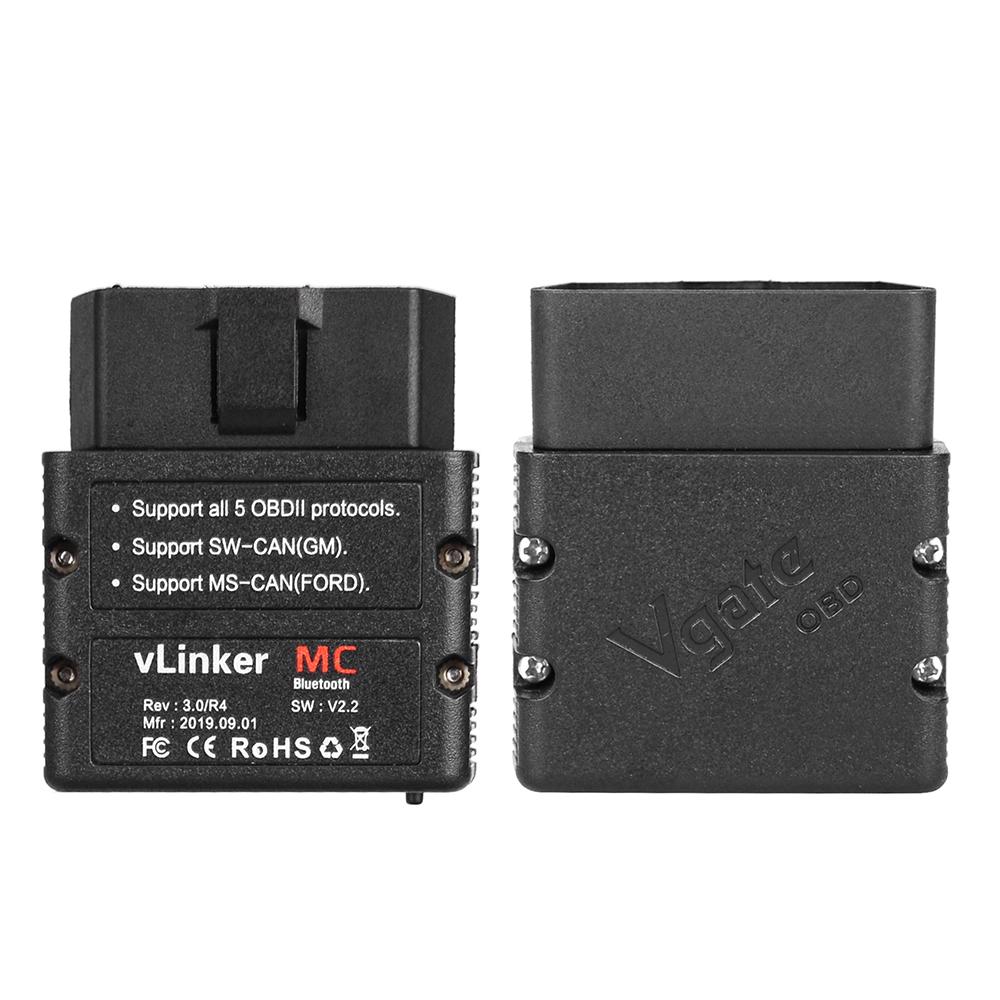2024 BT OBD2 Scanner Vgate vLinker MC+ BLE ELM327 For Android/IOS/Windows ELM 327 wifi Car Diagnostic Scan Tool