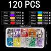 50-306 pcs Car Fuse Combination Kit Mini Small Medium Fuse Blade Type for Marine Automotive 2A 3A 5A 10A 15A 20A 25A 30A 35A Fuse Holders1