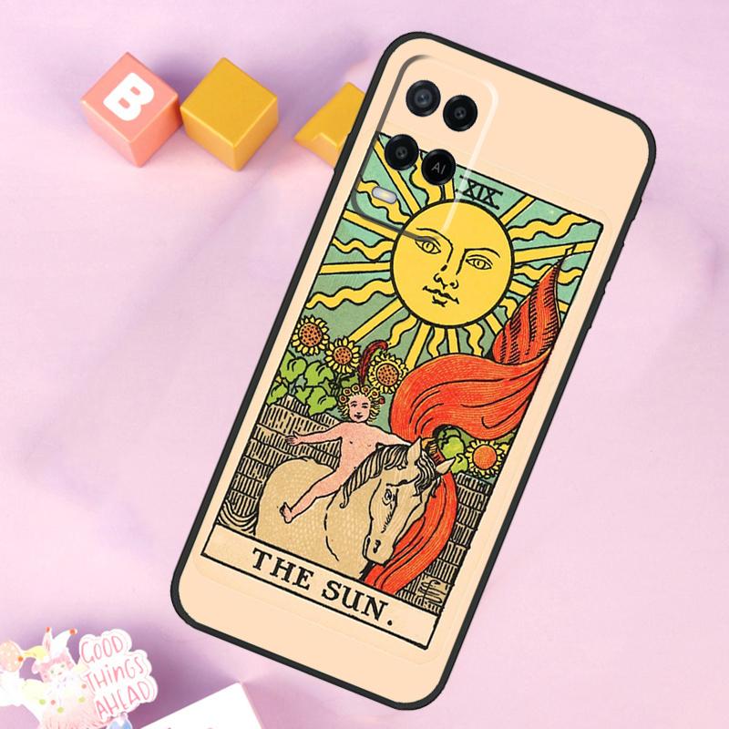 The SUN Tarot card Case For Oppo A98 A78 A18 A38 A58 A74 A94 A54 A15 A17 A57 A6 A5 Pro A16 A76 A96 A40 A60 A80