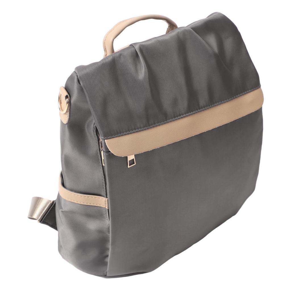 Backpack Fashion All Matched Style School Bag Large Capacity Waterproof Shoulder Knapsack Gray