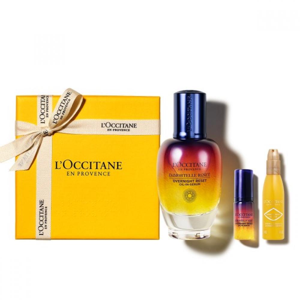 L Occitane immorteLLe Overnight Reset oiL In Serum 50mL  +deLuxe 2 Pieces Single option